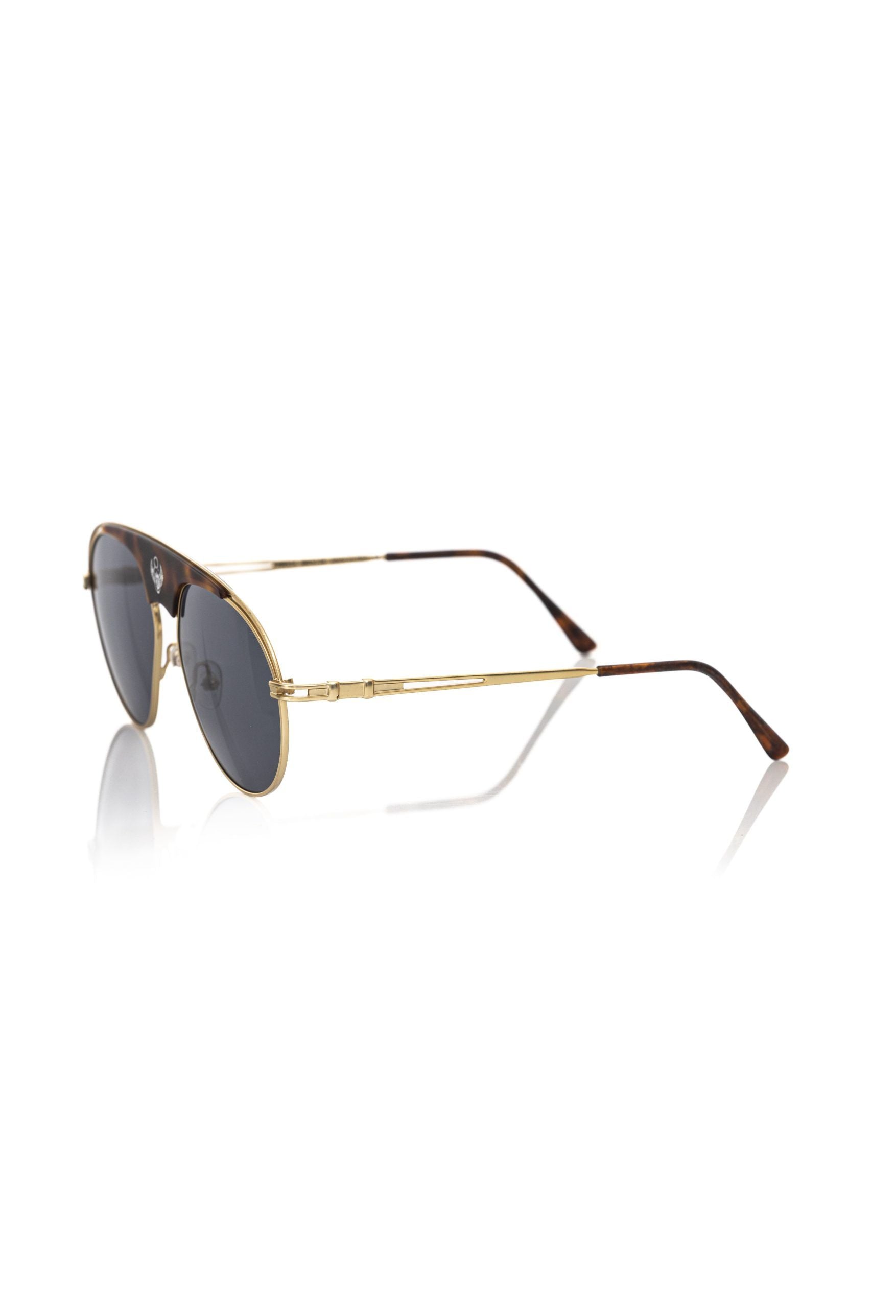 Frankie Morello Brown Metallic Fiber Men Sunglasses