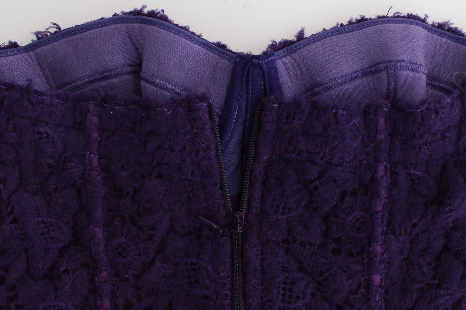 Ermanno Scervino Lingerie Purple Corset Bustier Top Floral Lace