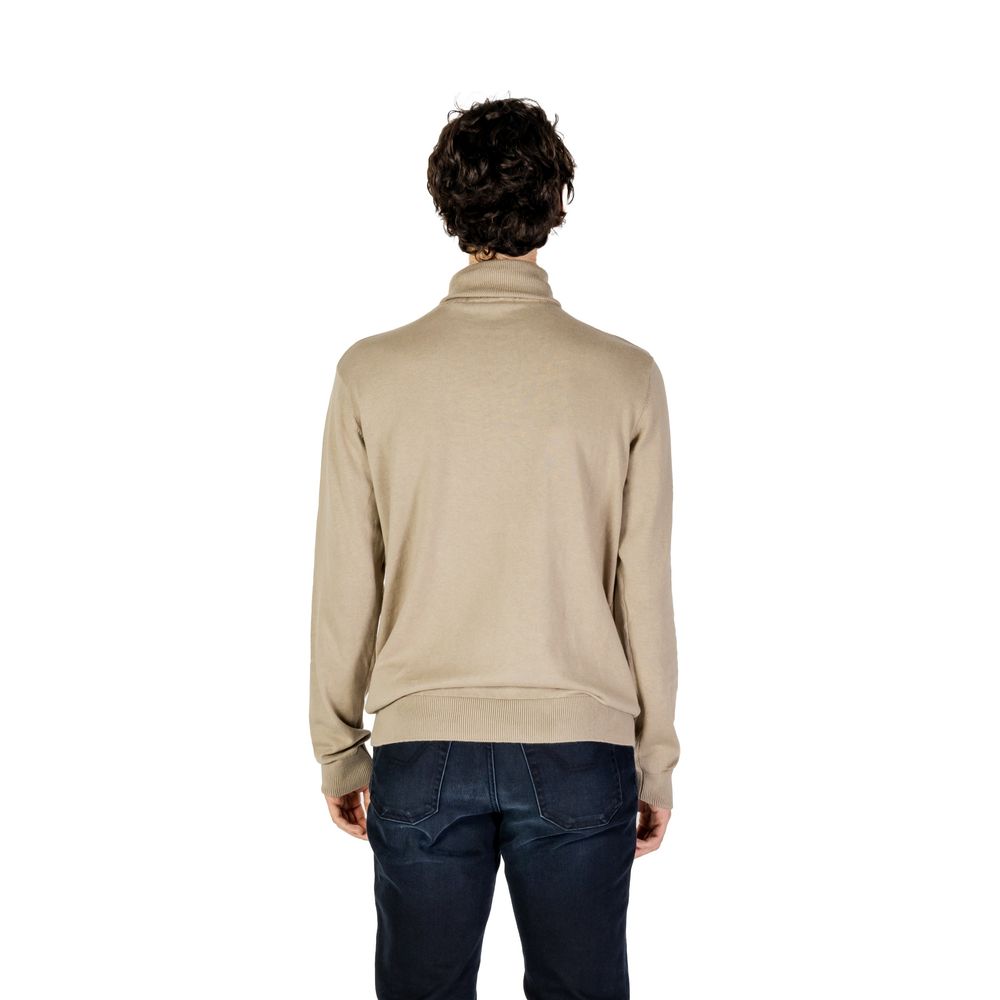 U.S. POLO ASSN. Beige Cotton Turtleneck
