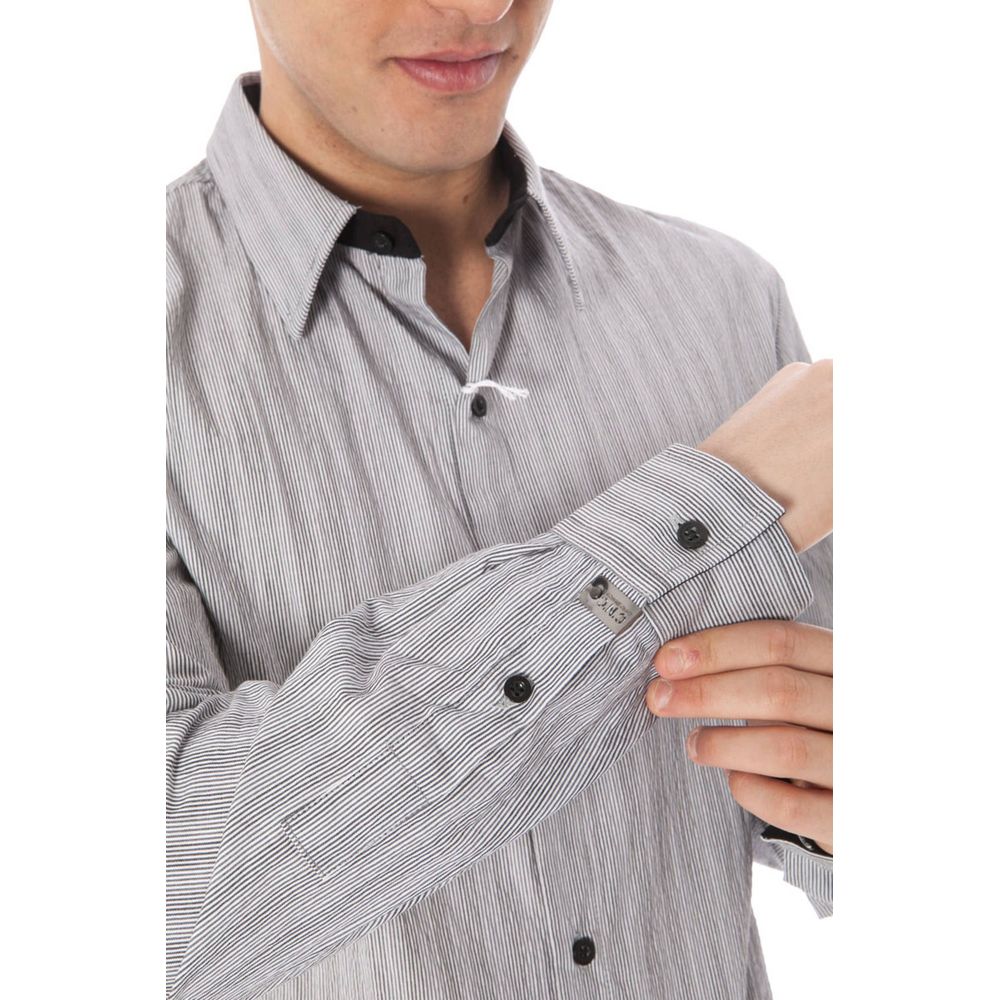 Costume National White Cotton Men Shirt