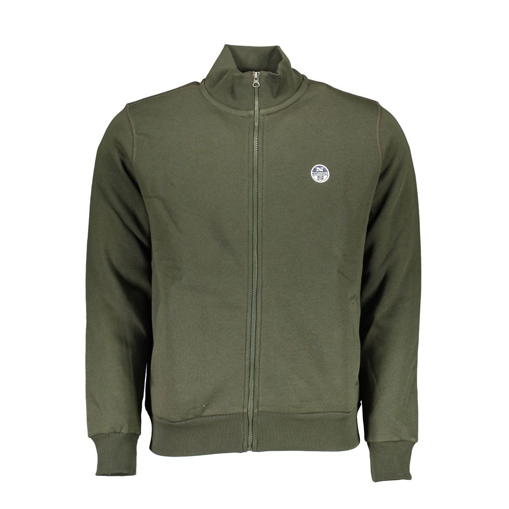 North Sails Green Cotton Men Sweater