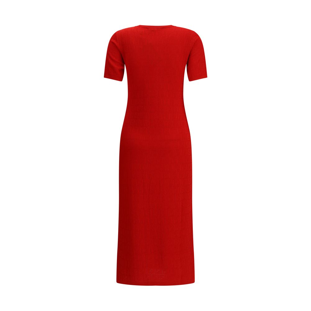 Fendi Red Cotton Casual Dress