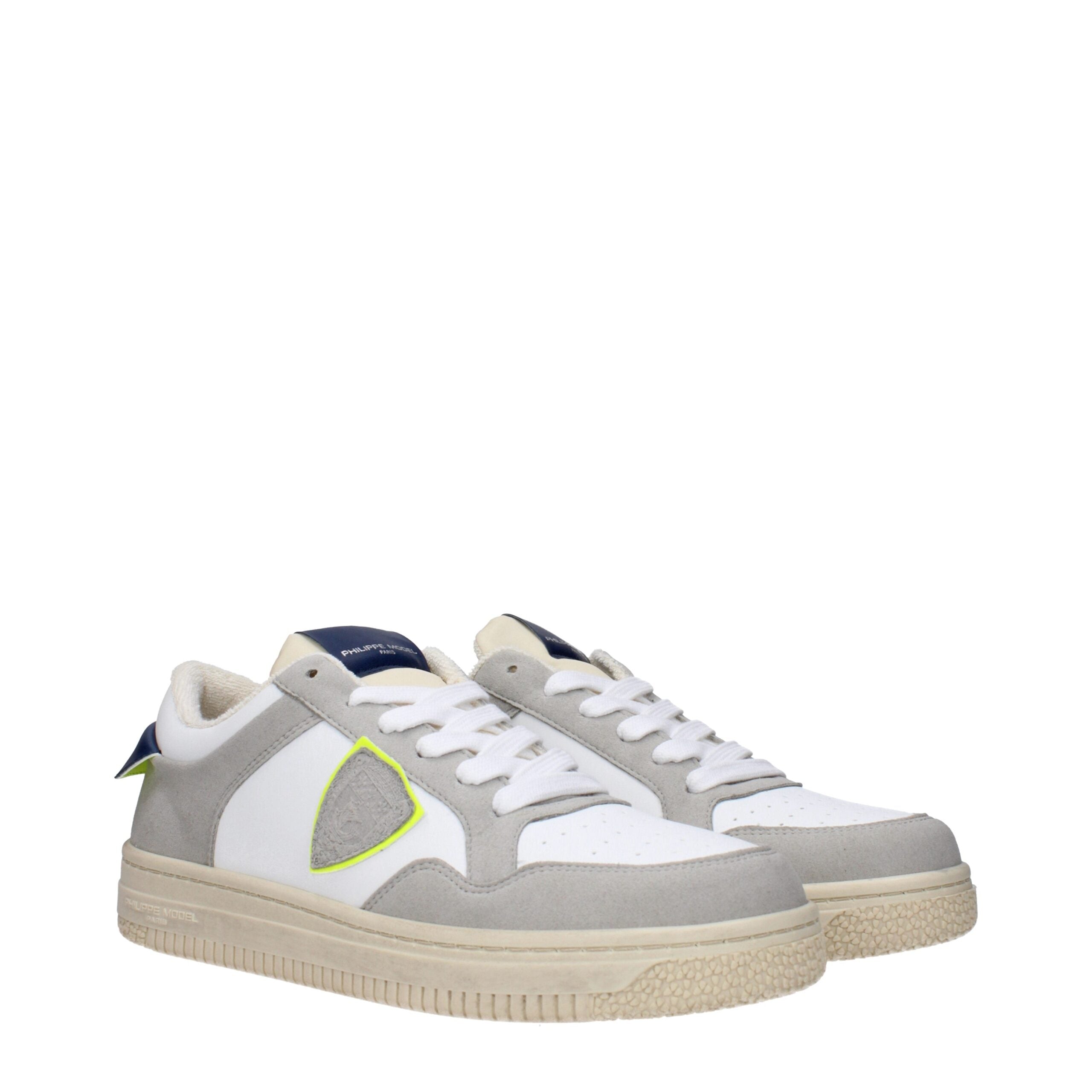 Philippe Model White Leather Sneakers