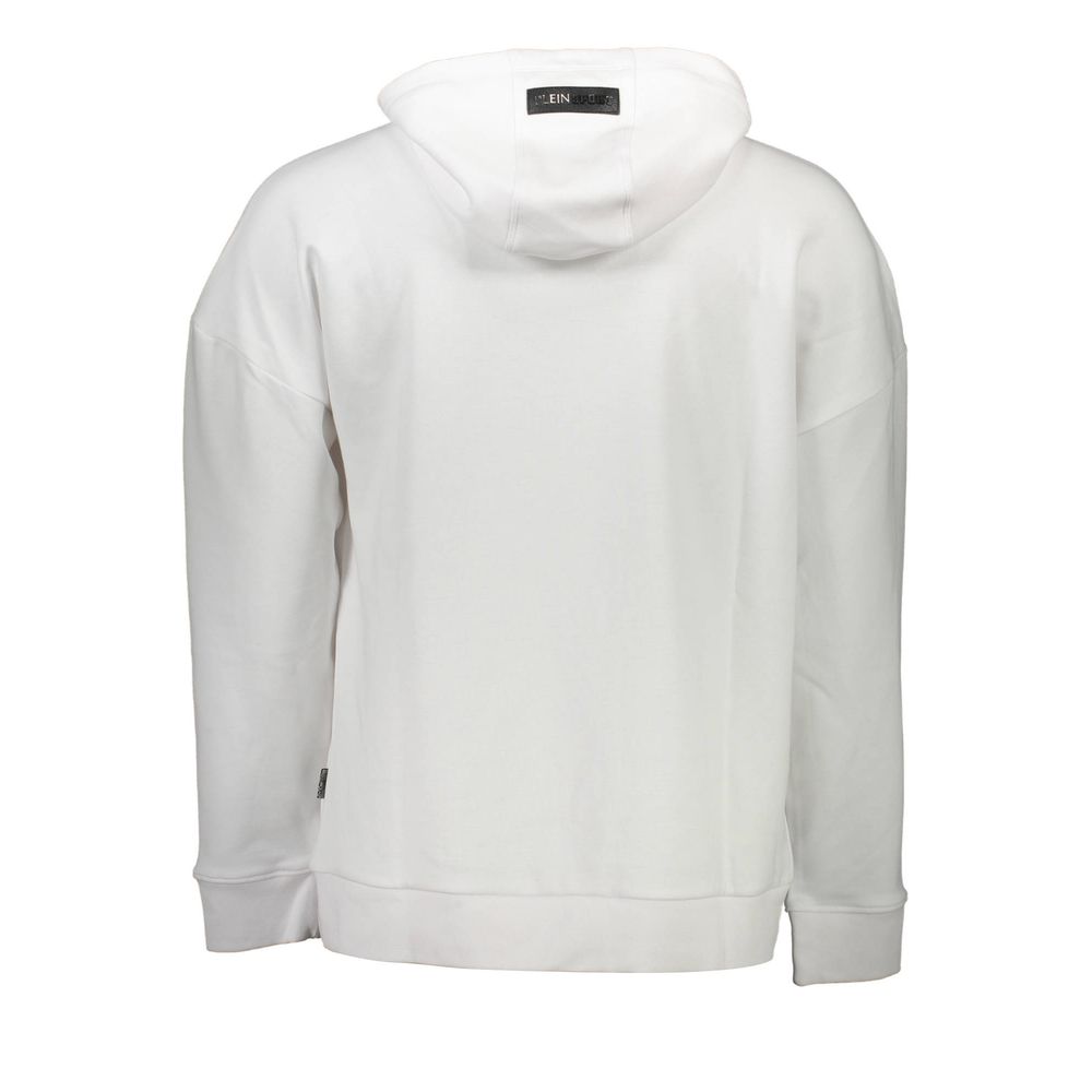 Plein Sport White Cotton Men Sweater