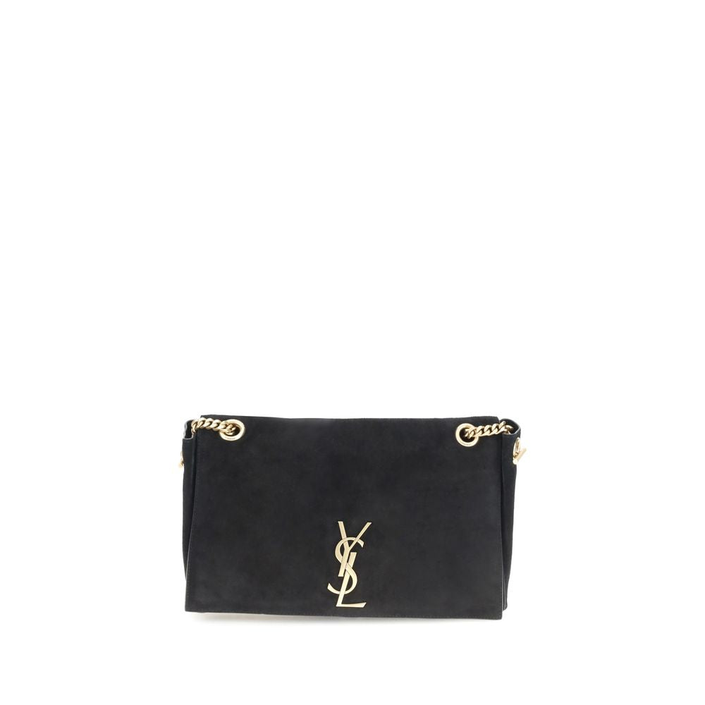 Saint Laurent Black Calf Leather Bos Taurus Shoulder Bag