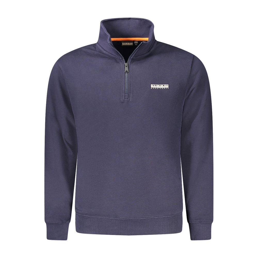 Napapijri Blue Cotton Men Sweater