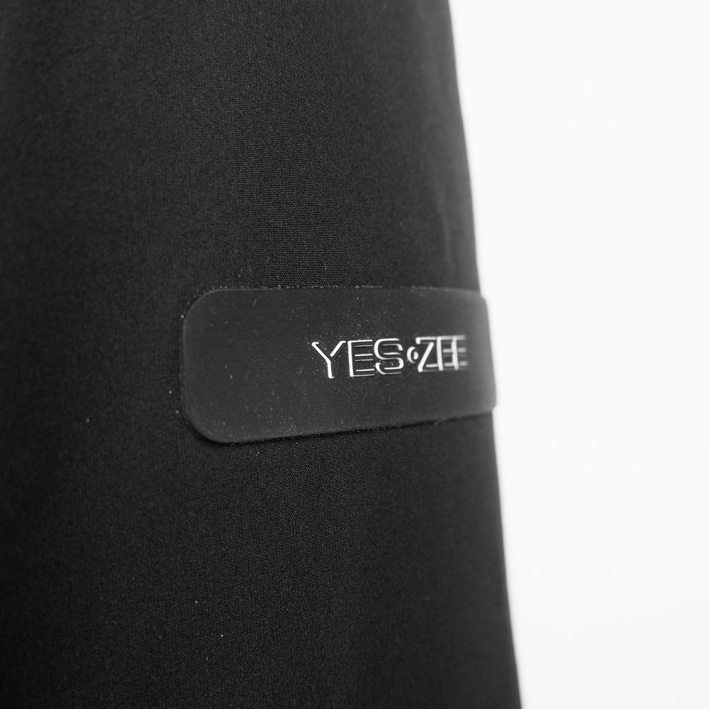 Yes Zee Black Nylon Jackets & Coat