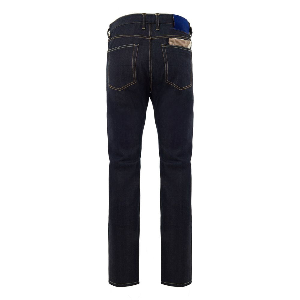 Jacob Cohen Blue Polyester Tapered Jeans