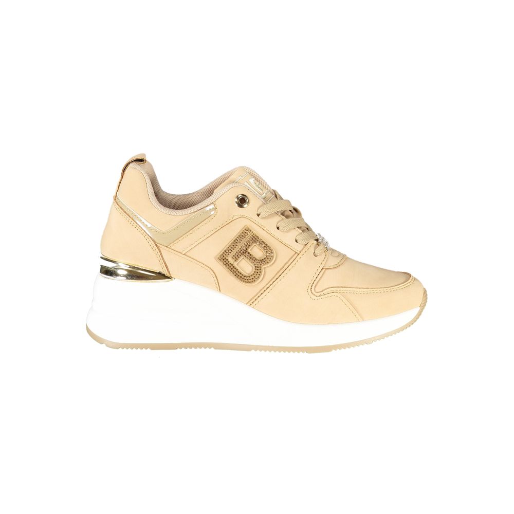 Laura Biagiotti Beige Polyester Women Sneaker