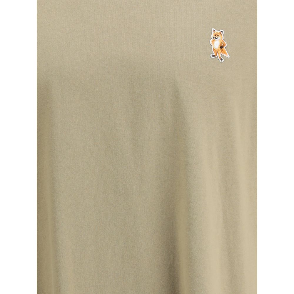 Maison Kitsuné Beige Cotton T-Shirt