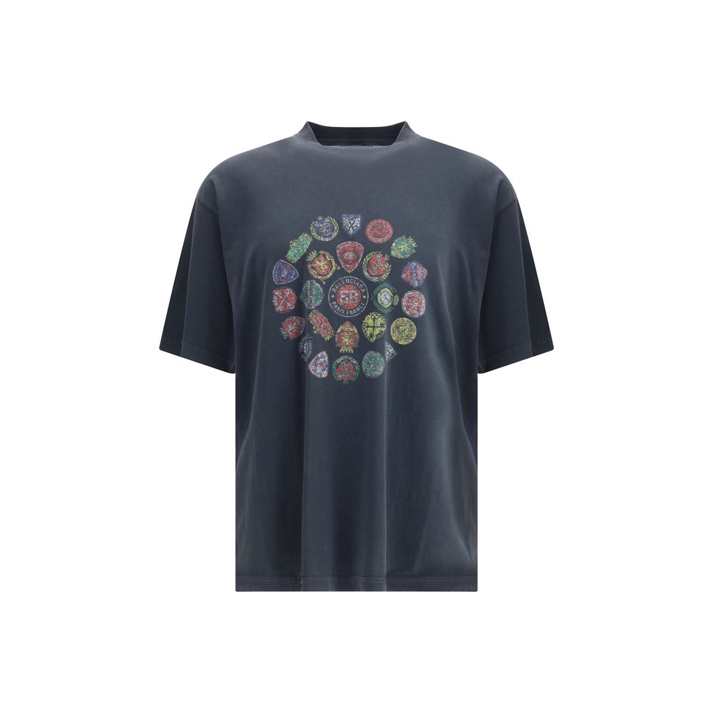Balenciaga Black Cotton T-Shirt