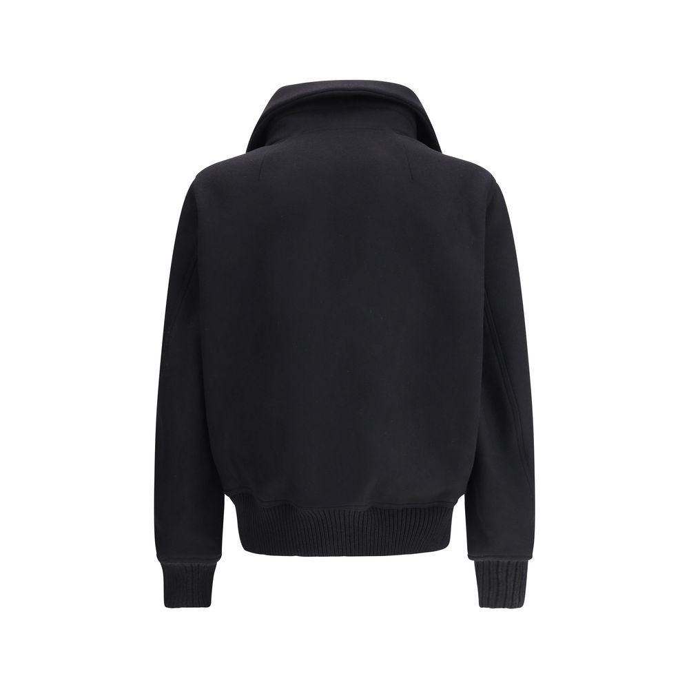 Rick Owens Black Wool Bomber