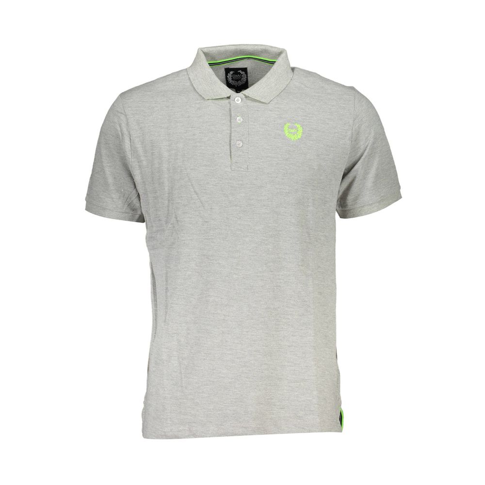 Gianmarco Venturi Gray Cotton Polo Shirt