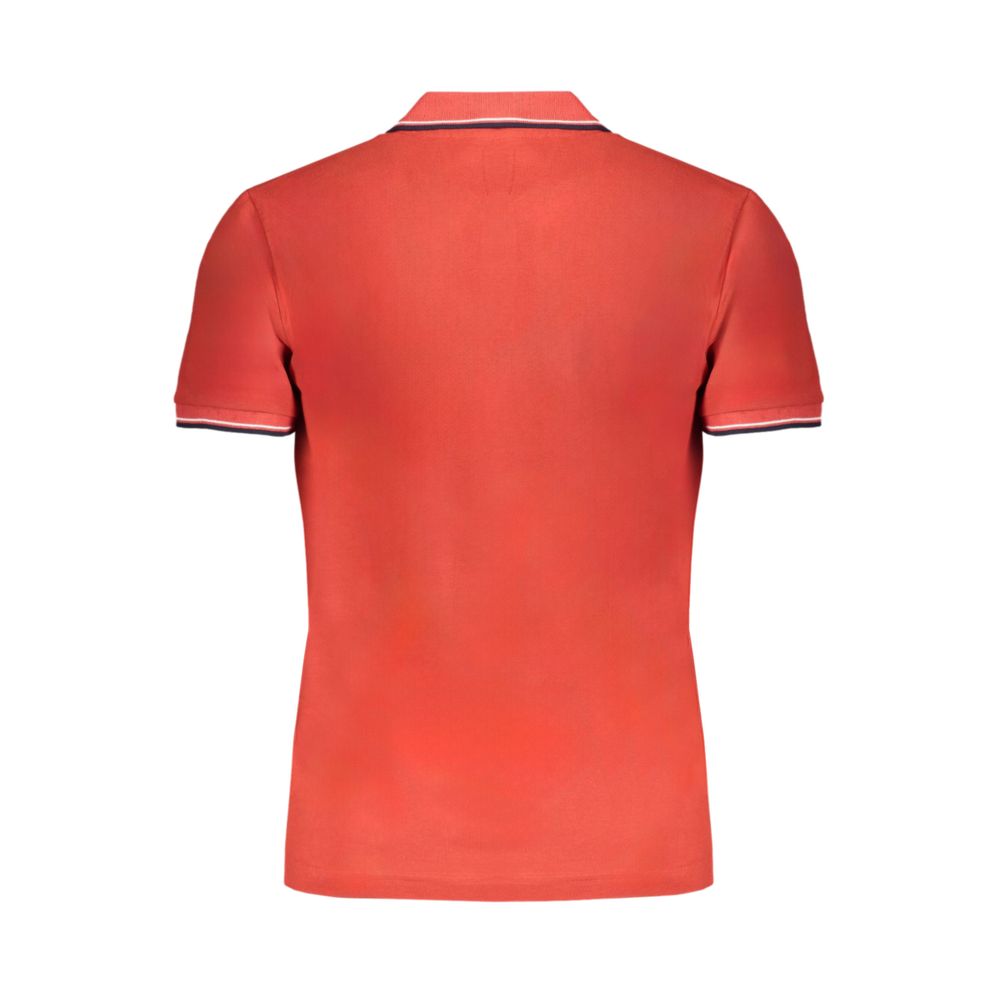 Gianmarco Venturi Red Cotton Polo Shirt
