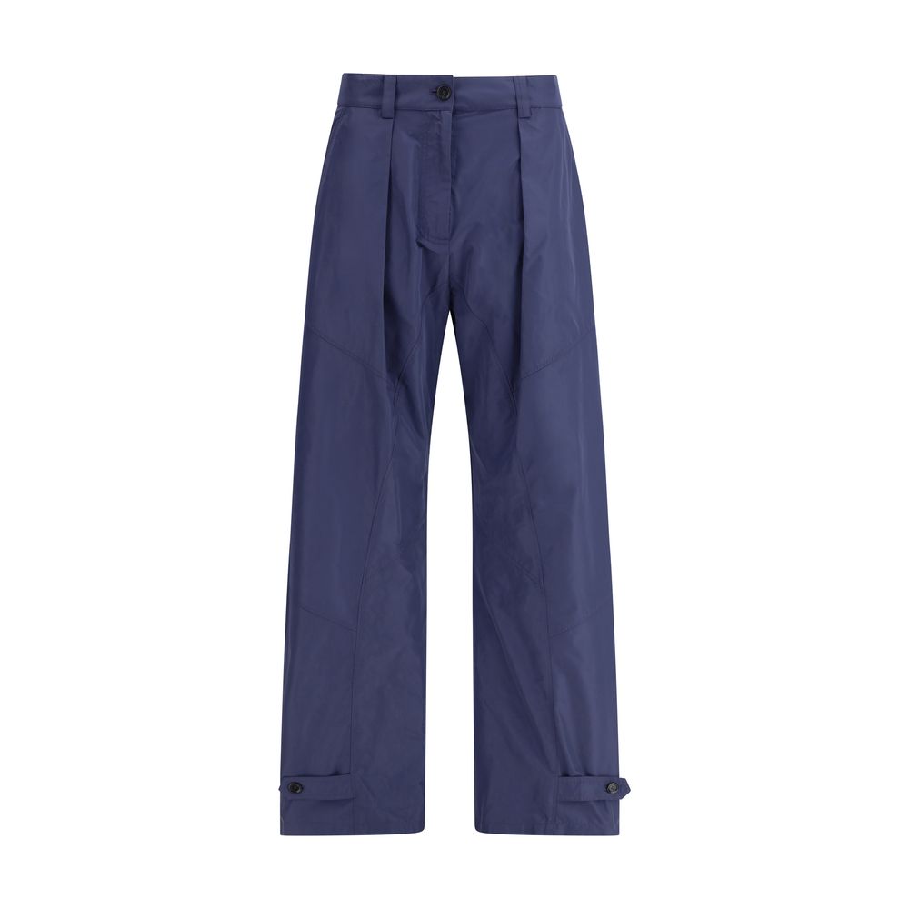 PINKO Blue Polyester Casual Pants