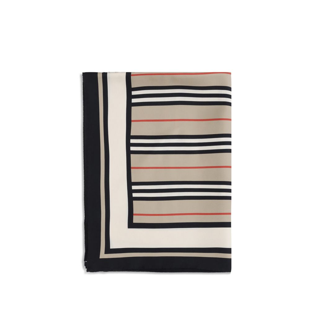 Burberry Beige Silk Scarf