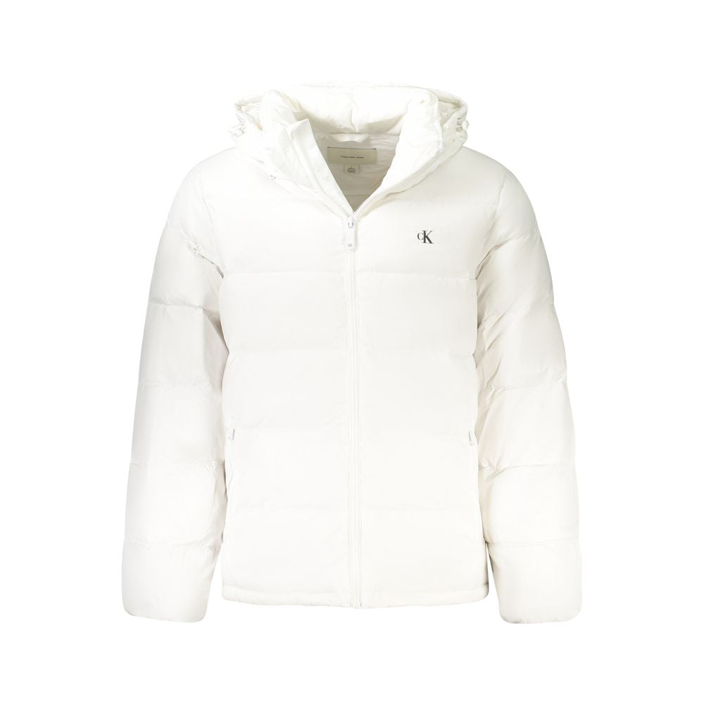 Calvin Klein White Polyamide Jackets & Coat