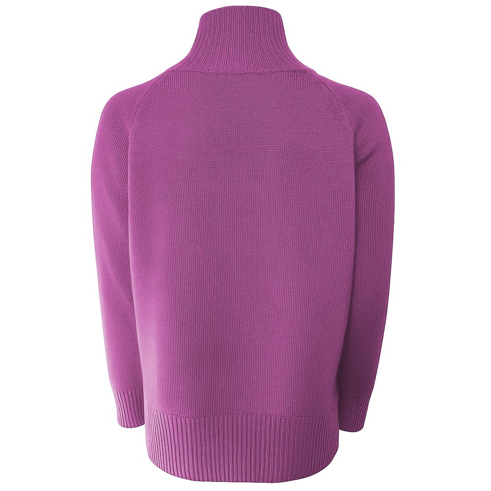 Emilio Romanelli Purple Cashmere Women Sweater