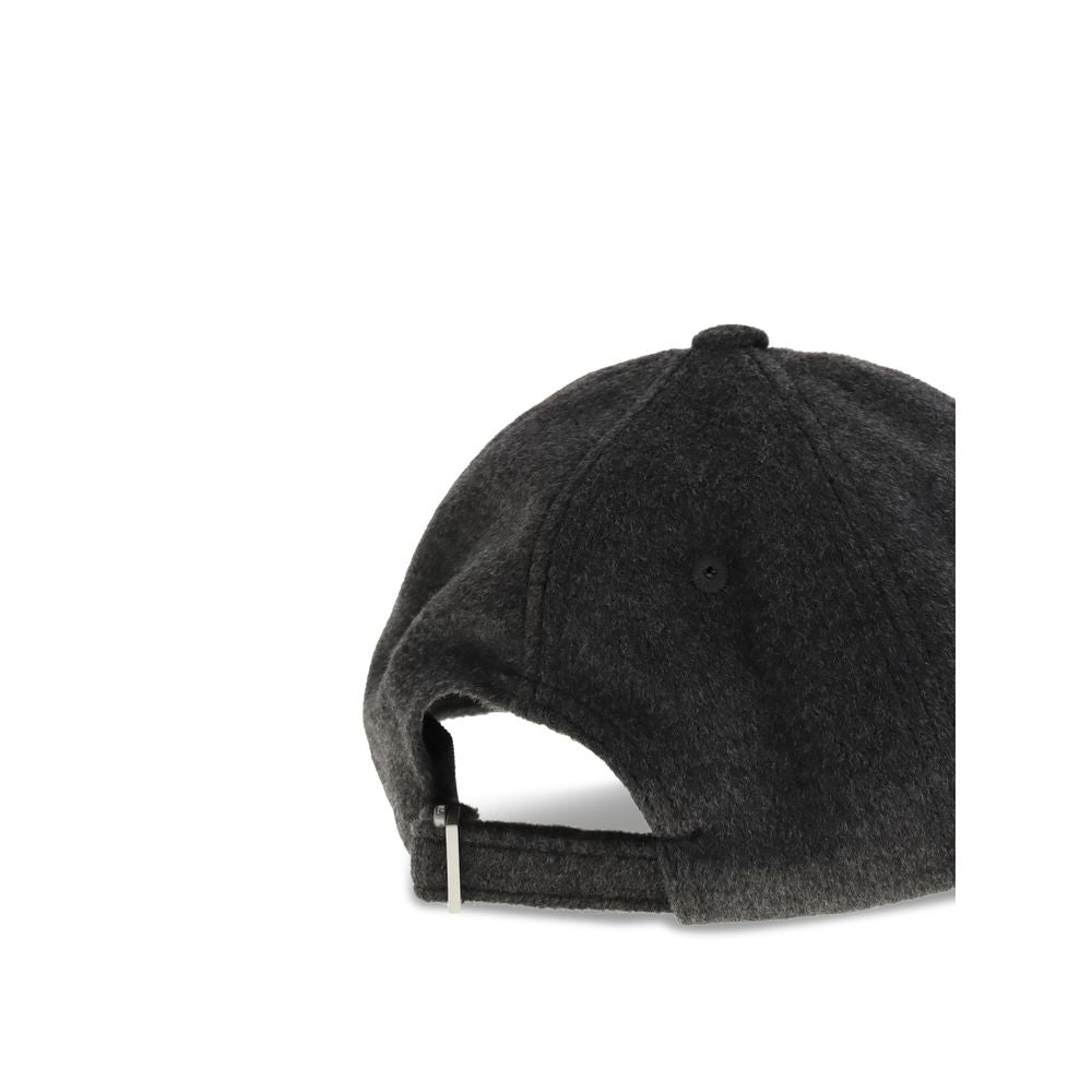Jacquemus Gray Wool Cap (Baseball Hat)