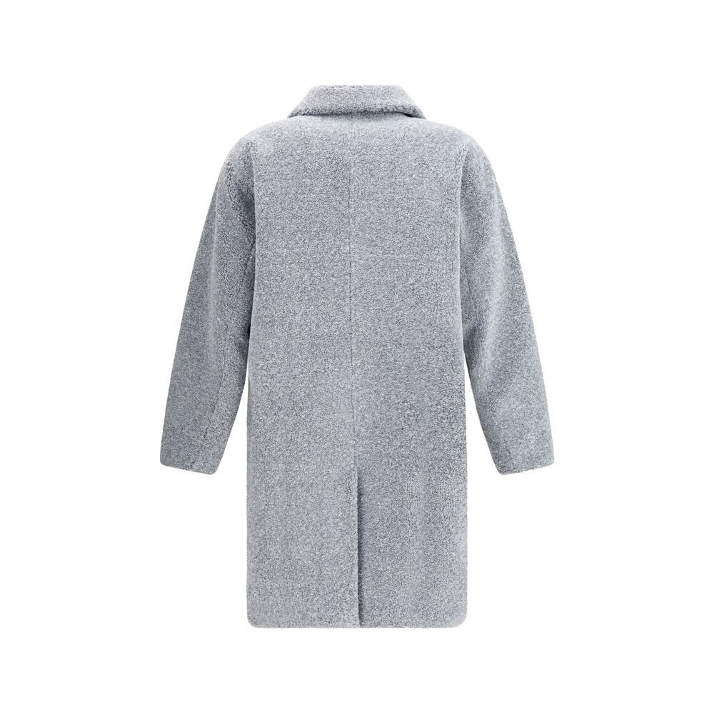 Herno Gray Polyester Coat