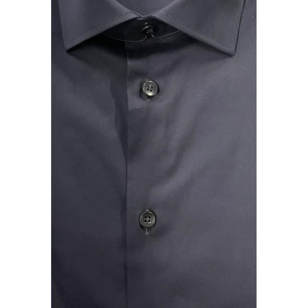 Baldinini Trend Black Cotton Shirt