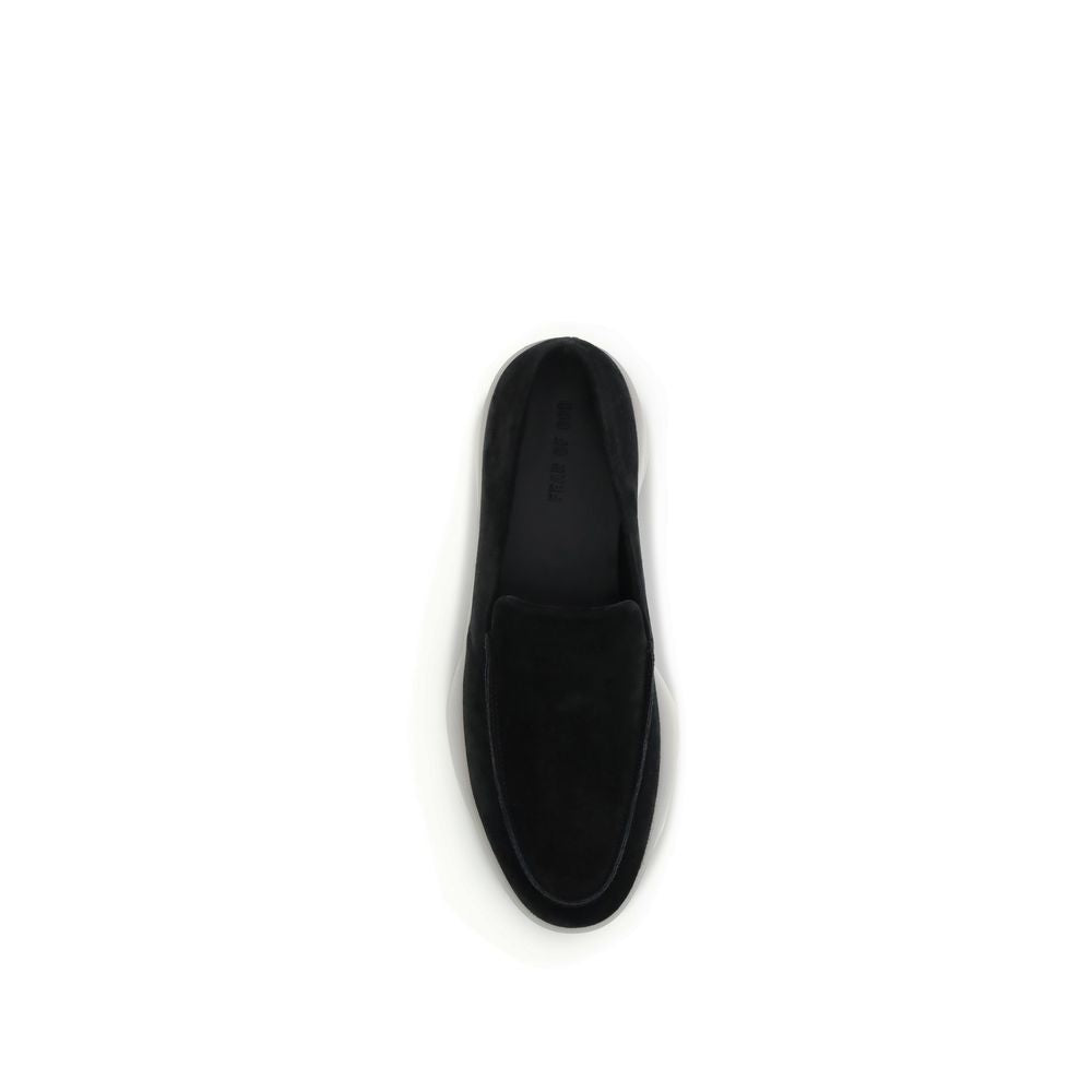 Fear Of God Black Leather Slip-On Loafers
