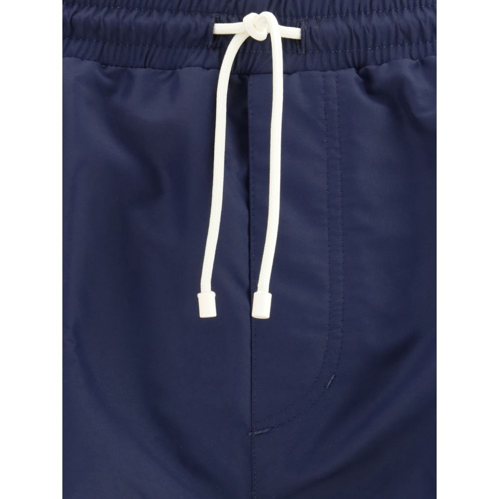 Brunello Cucinelli Blue Polyester Swim Shorts