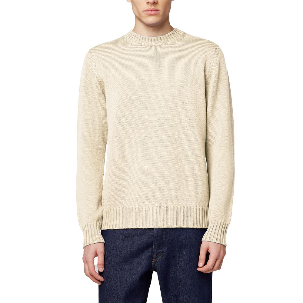 Alpha Studio White Cashmere Sweater
