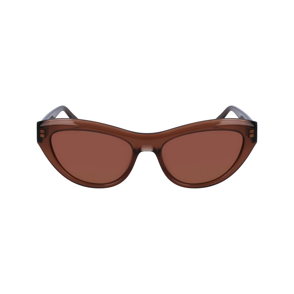 Ferragamo Brown Acetate Sunglasses
