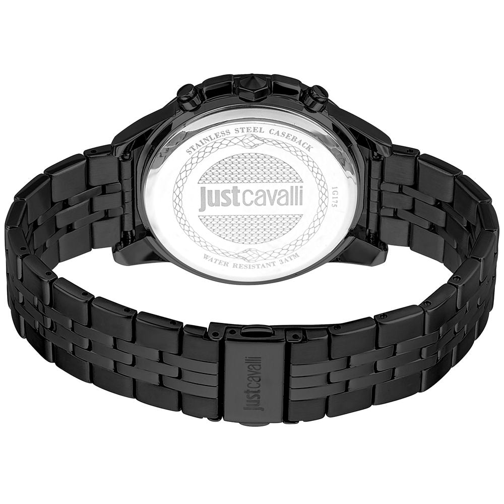 Just Cavalli Black Stainless Steel Sport Watch