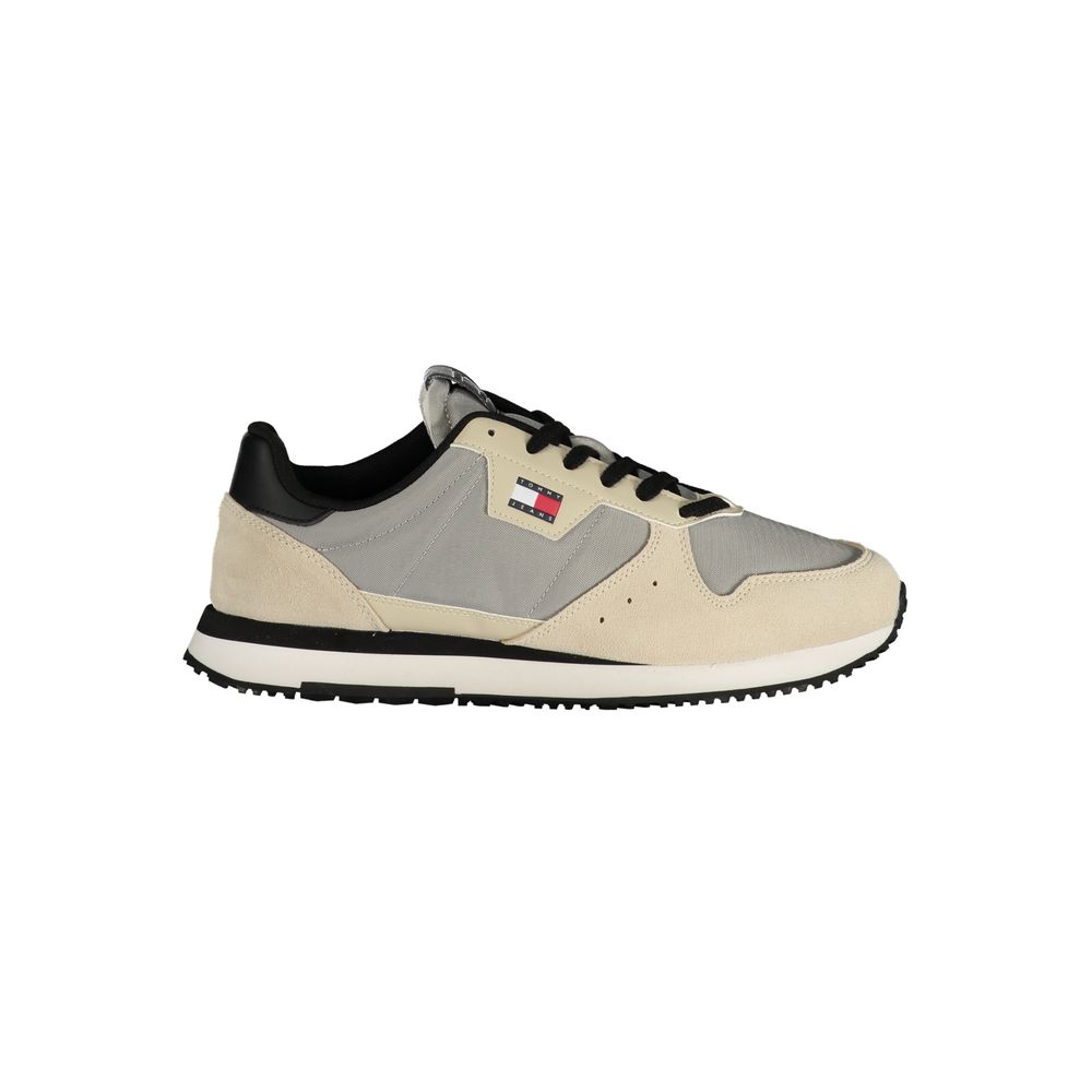 Tommy Hilfiger Gray Leather Men Sneaker