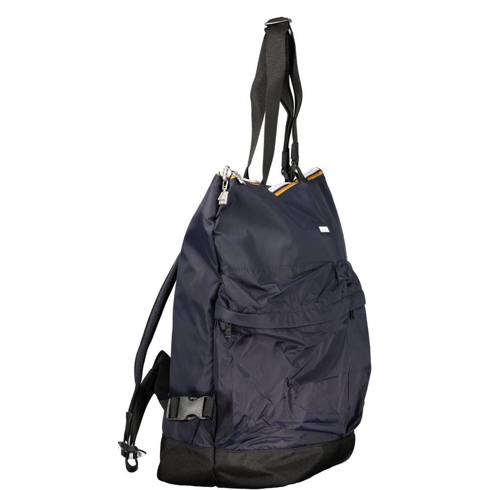 K-WAY Blue Polyamide Unisex Backpack