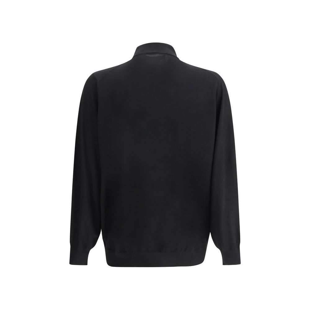 Brunello Cucinelli Black Cashmere Dress Shirt